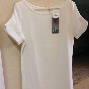 Perfect little white shift dress